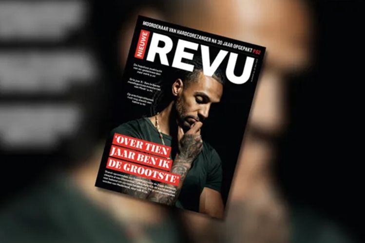 Jay Francis op de cover van de Nieuwe Revu